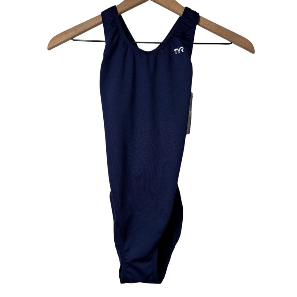 TYR WOMEN'S SOLID NAVY FEM MAXFIT-A SIZE 30 OR SMALL BRAND NEW WITH TAGS
